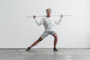 Nobull Wodapalooza Crew Women's Sweatshirts White | Australia (JK3451)